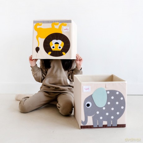 3 Sprouts - Storage Box - Yellow Lion