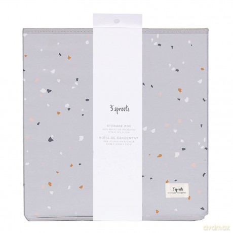3 Sprouts - Storage Box Terrazzo/Light Grey