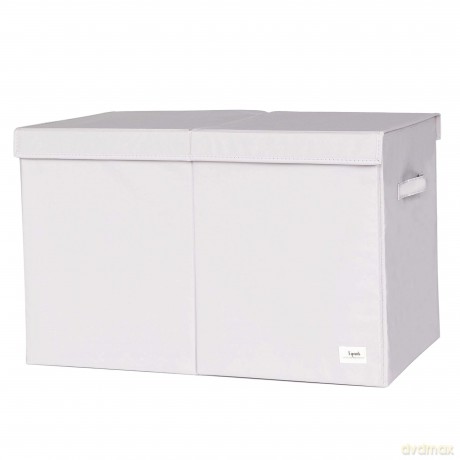 3 Sprouts - Storage box with lid Light Grey