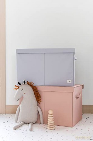 3 Sprouts - Storage box with lid Light Grey