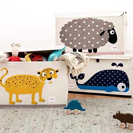 3 Sprouts - Toy Chest - Beige Sheep