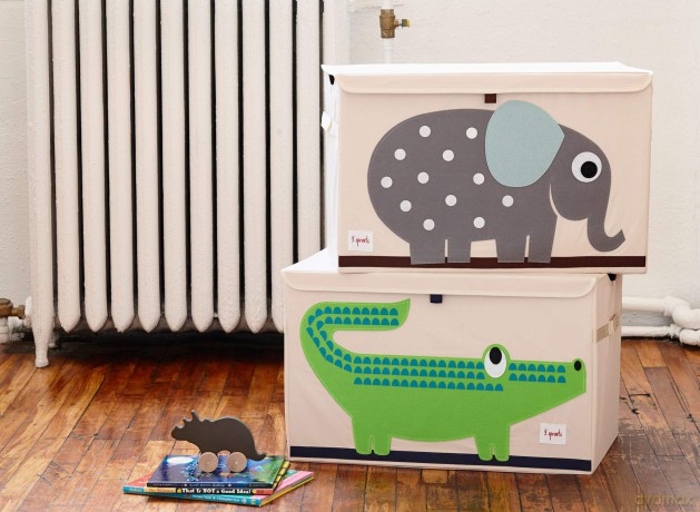 3 Sprouts - Toy Chest - Green Crocodile
