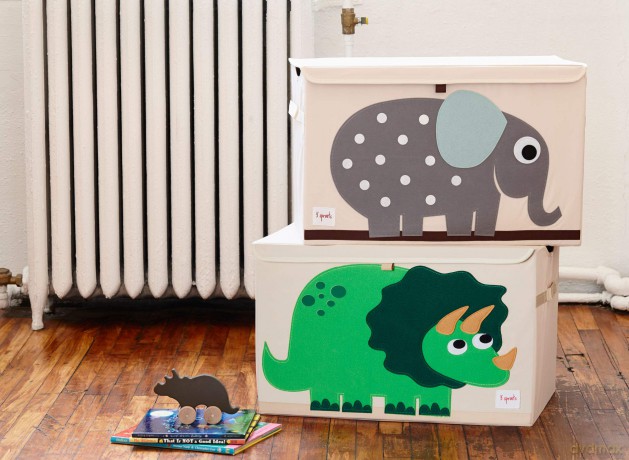 3 Sprouts - Toy Chest - Green Dino