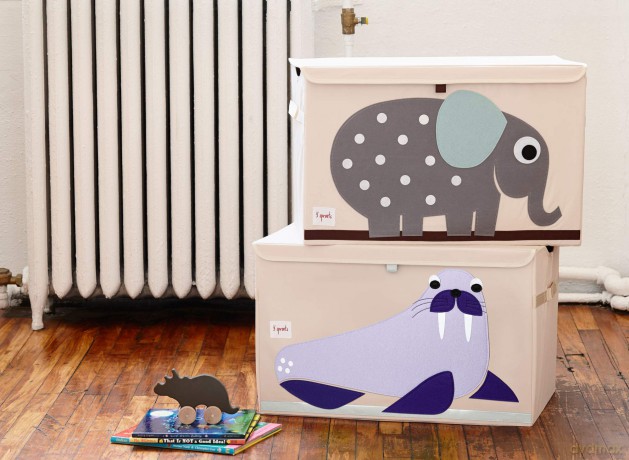 3 Sprouts - Toy Chest - Purple Walrus