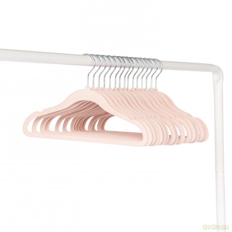 3 Sprouts - Velor Hanger 15 pcs Pink