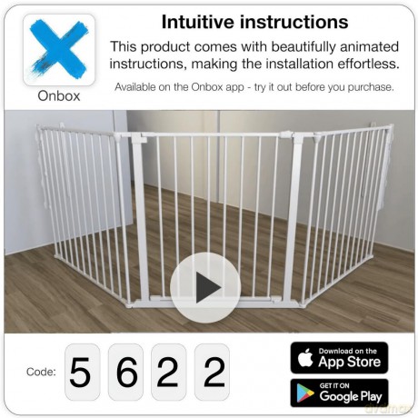 Baby Dan - Configure Security Gate - Flex L - White - 90-223 cm (56224-2400-10)