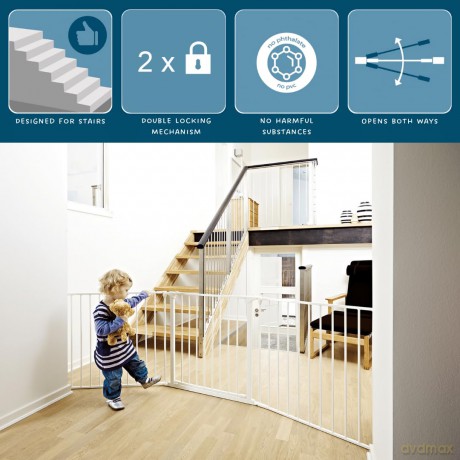 Baby Dan - Configure Security Gate - Flex L - White - 90-223 cm (56224-2400-10)