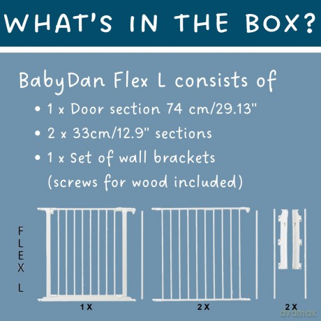 Baby Dan - Configure Security Gate - Flex L - White - 90-223 cm (56224-2400-10)