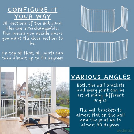 Baby Dan - Configure Security Gate - Flex L - White - 90-223 cm (56224-2400-10)