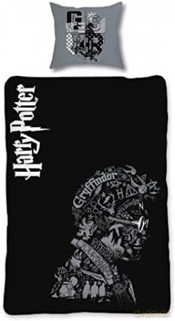 Bed Linen - Adult Size 140 x 200 cm - Glow in The Dark - Harry Potter (HP032-CS)