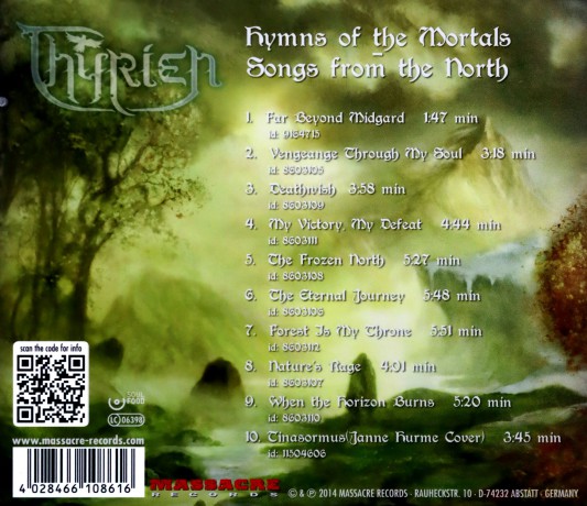 Thyrien: Humns Of The Mortals Songs From The North [CD]