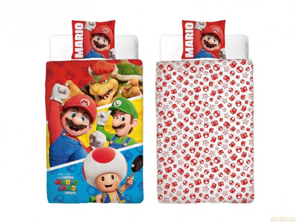 Bed Linen - Adult Size 140 x 200 cm - Super Mario (SMM003)