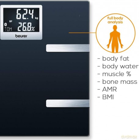 Beurer - BF 700 Diagnostic Bathroom Scale with Bluetooth - 5 Years Warranty