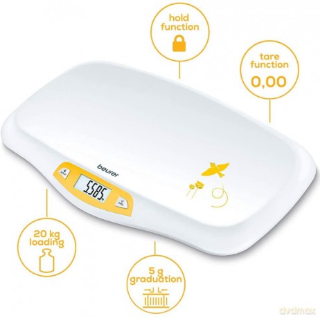 Beurer - BY 80 Baby Scale - 5 Years Warranty