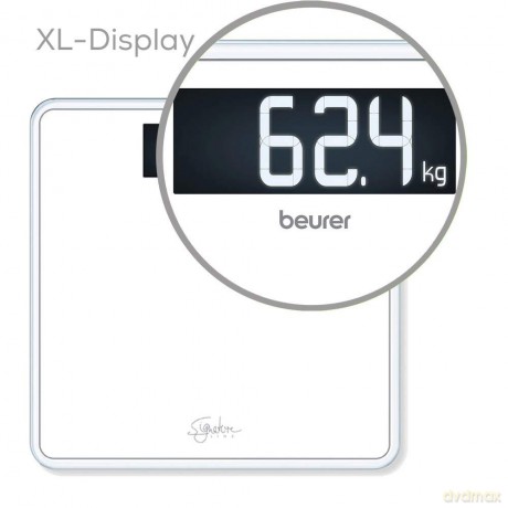 Beurer - GS 400 Bathroom Scale Glass ( White ) - 5 Year warranty