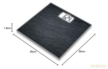 Beurer - GS203 Glass Bathroom Scale Skifer - 5 Years Warranty