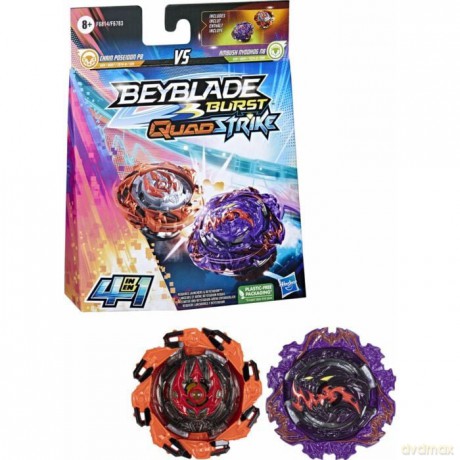 Beyblade - Burst Quad Strike - Ultimate Evo Valtryek V8 and Divine Xcalius X8 Dual Pack (F6783) [FIGURKA]