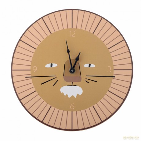 Bloomingville MINI - Harrison Wall Clock, Brown, MDF (82058406)
