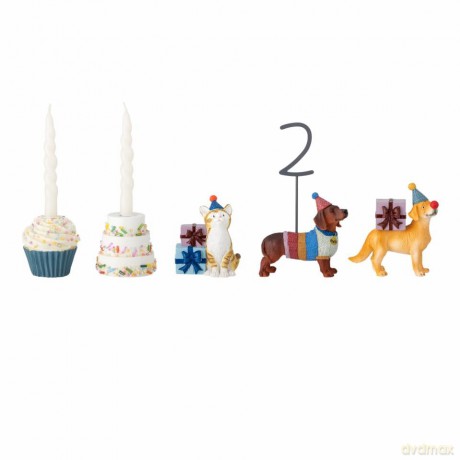 Bloomingville MINI - Salve Birthday Decoration, White, Polyresin (82058445)