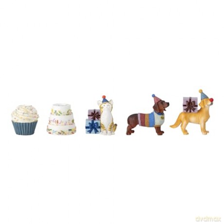 Bloomingville MINI - Salve Birthday Decoration, White, Polyresin (82058445)