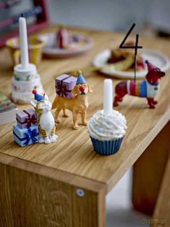 Bloomingville MINI - Salve Birthday Decoration, White, Polyresin (82058445)
