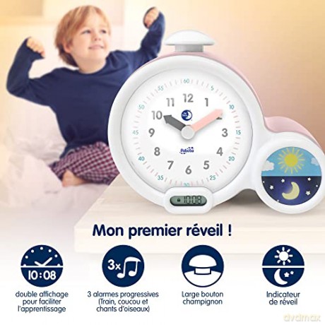 Claessens Kids - Kid'Sleep - Clock - Pink (CLK0011)