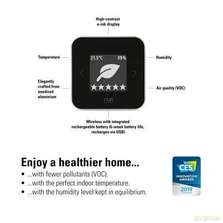 Eve - Room - Indoor air quality sensor with Apple HomeKit technology