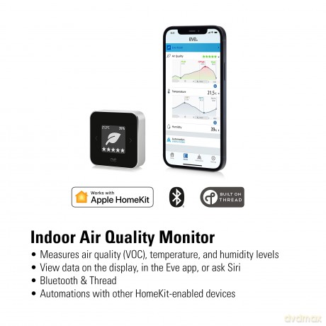 Eve - Room - Indoor air quality sensor with Apple HomeKit technology