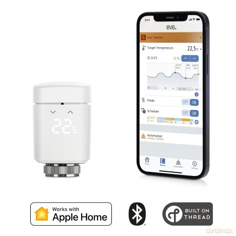 EVE - Thermo - Smart Thermostatic Radiator Valve (2020) HomeKit 1-pk
