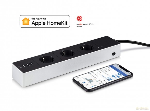 Eve Energy Strip - Smart Triple Outlet & Power Meter with Apple HomeKit technology
