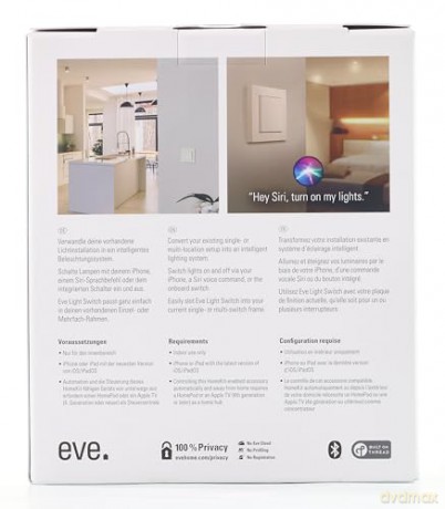 Eve Light Switch - Connected Wall Switch with Apple HomeKit technology