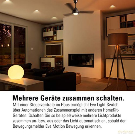 Eve Light Switch - Connected Wall Switch with Apple HomeKit technology