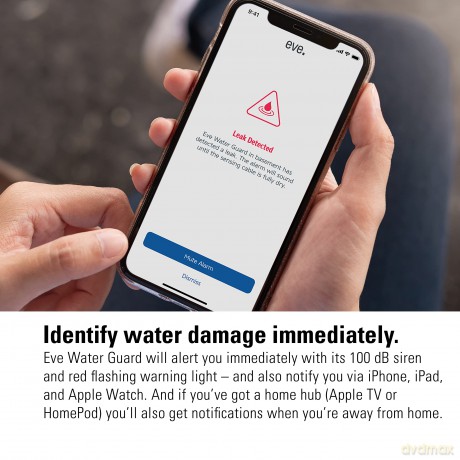 Eve Water Guard - Connected Water Leak Detector with Apple HomeKit technology