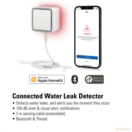 Eve Water Guard - Connected Water Leak Detector with Apple HomeKit technology