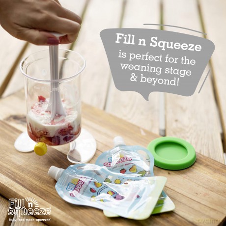 Fill n Squeeze - Starter Kit with 5 pouches and brush
