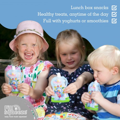 Fill n Squeeze - Starter Kit with 5 pouches and brush