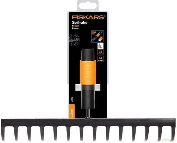 Fiskars - QuikFit Soil Rake (14 Prongs)