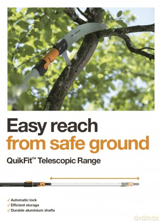 Fiskars - QuikFit Telescopic Shaft 140-240 cm