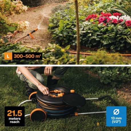 Fiskars - Waterwheel M with 20m Hose