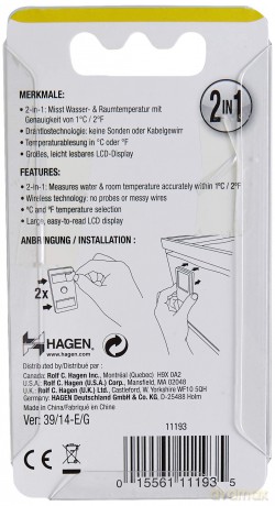 Fluval - 2-in-1 Digital Aquarium Thermometer - (H11193)
