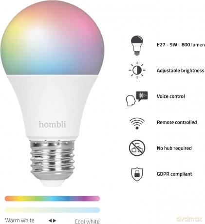 Hombli - E27 Smart Bulb - Color And Tunable White - Promo Pack