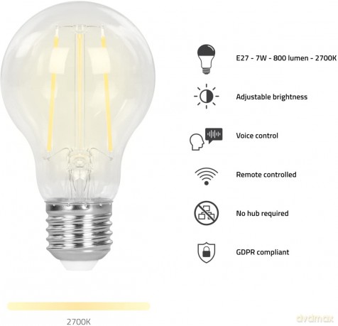 Hombli - E27 Smart Bulb Retro Filament - Promo Pack