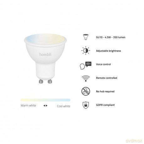 Hombli - GU10 Smart Bulb CCT - Promo Pack