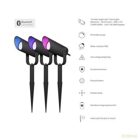 Hombli - Outdoor Smart Spot Light - Kit (3 pcs)