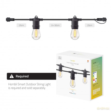 Hombli - Smart Outdoor Light String Extension (5m)