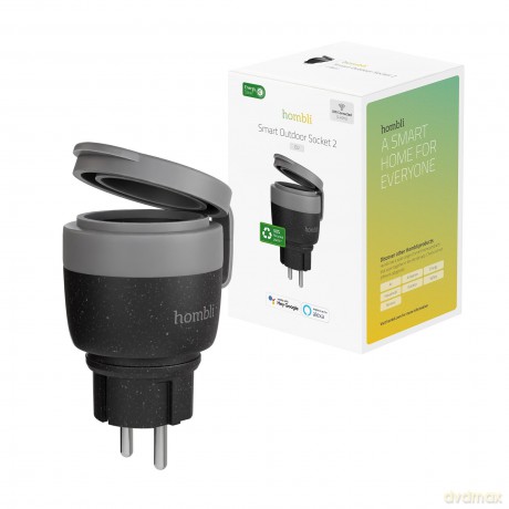 Hombli - Smart Outdoor Socket EU V2, Black