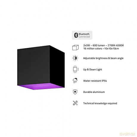 Hombli - Smart Outdoor Wall Light V2, Black