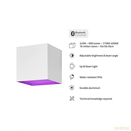 Hombli - Smart Outdoor Wall Light V2, White