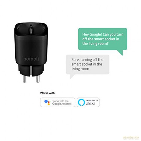 Hombli - Smart Socket (EU), Black