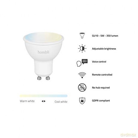 Hombli - Smart Spot GU10 CCT 4,5W Dimmable
